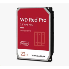 WD RED Pro NAS WD221KFGX 22 TB SATAIII/600 512 MB cache, 268 MB/s, CMR