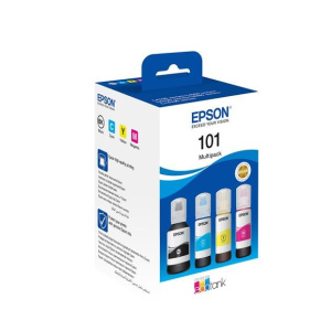 Atrament EPSON 101 EcoTank 4-farebné balenie Multipack Atrament EPSON 101 EcoTank 4-farebné balenie Multipack