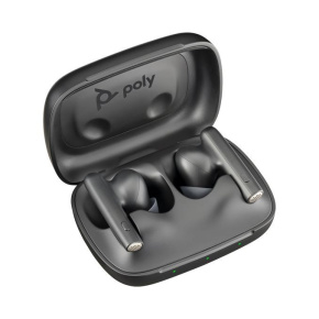 Poly Voyager Free 60 bluetooth headset, BT700 USB-C adaptér, nabíjecí pouzdro, černá