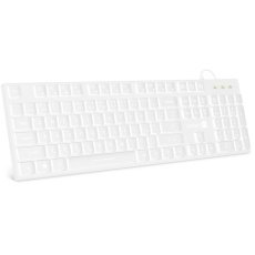 CONNECT IT kancelářská podsvícená klávesnice Chocolate WhiteStar, CZ + SK verze, bílá