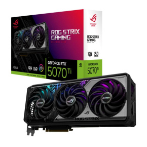 ASUS VGA NVIDIA GeForce RTX 5070 Ti ROG STRIX 16GB, 16GB GDDR7, 3xDP, 2xHDMI