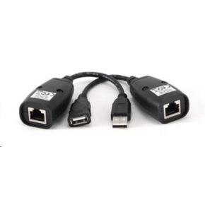 Kábel USB GEMBIRD 2.0 Aktívne predĺženie A-LAN 30 m (čierne)