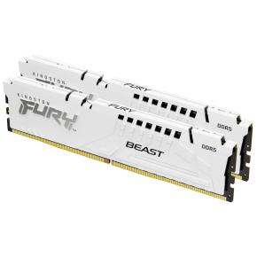 KINGSTON DIMM DDR5 64GB (Kit of 2) 6400MT/s CL32 ECC FURY Beast EXPO Bílá KINGSTON DIMM DDR5 64GB (Kit of 2) 6400MT/s CL32 ECC FURY Beast EXPO Bílá