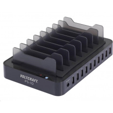 CONRAD USB nabíjecí stanice se stojánky pro mobily a tablety VOLTCRAFT PS-10 10 x USB