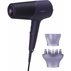 Philips Series 5000 BHD514/00 vysoušeč vlasů, fialový, 2300 W, ThermoShield, ionizační péče, 6 nastavení, Cool Shot