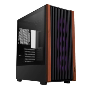 1stCOOL skříň G6 Noble, Mid Tower, ATX, AU, Průhledná Bočnice, Černá