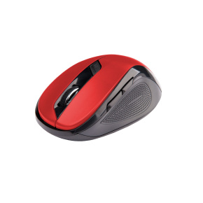 C-TECH Mouse WLM-02, čierno-červená, bezdrôtová, 1600DPI, 6 tlačidiel, USB nano prijímač