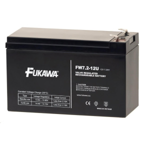 Batéria - FUKAWA FW 7,2-12 F2U (12V/7,2 Ah - Faston 250), konektor - 6.3 mm, životnosť 5 rokov