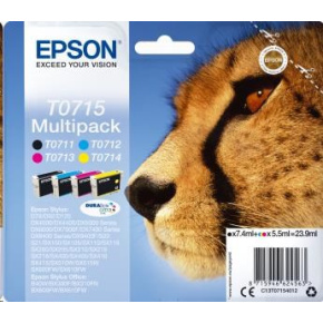 Atrament EPSON Multipack 4-farebný atrament T0715 DURABrite Ultra