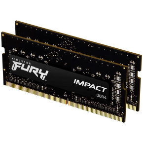 KINGSTON SODIMM DDR4 16GB (Kit of 2) 3200MT/s CL20 FURY Impact KINGSTON SODIMM DDR4 16GB (Kit of 2) 3200MT/s CL20 FURY Impact