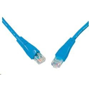 Solarix Patch kábel CAT6 UTP PVC 10m modrý odolný proti zachytávaniu C6-114BU-10MB