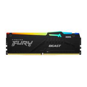 KINGSTON DIMM DDR5 8GB 6000MT/s CL30 Non-ECC FURY Beast RGB EXPO, Černá KINGSTON DIMM DDR5 8GB 6000MT/s CL30 Non-ECC FURY Beast RGB EXPO, Černá