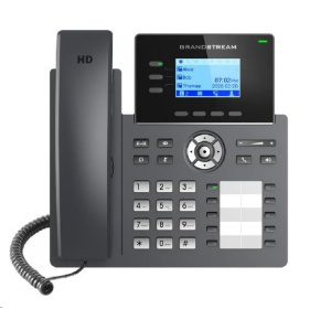 Grandstream GRP2604 [telefón VoIP - 6x účet SIP, HD audio, 10 predvolieb, 2x RJ45 10/100/1000 Mbps]