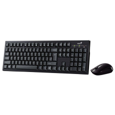 GENIUS set klávesnice + myš Smart KM-8101/ Bezdrátový set 2,4GHz mini receiver/ USB/ černá/ CZ+SK layout