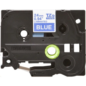 BROTHER TZE555 - TZ kazeta široká 24 mm, laminovaná TZE-555, modré/biele písmo BROTHER TZE555 - TZ kazeta široká 24 mm, laminovaná TZE-555, modré/biele písmo