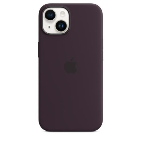 APPLE iPhone 14 silikonové pouzdro s MagSafe - Elderberry