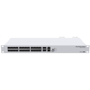 MikroTik Cloud Router Switch CRS326-24S+2Q+RM, 650MHz CPU, 64MB, 1x10/100, 24x10G, 2x40G, USB vrátane. L5
