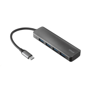 TRUST Halyx Hliníkový rozbočovač USB-C na 4 porty USB-A 3.2 Hub