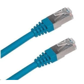 XtendLan patch kábel Cat6A, SFTP, LS0H - 0,25m, modrý (predaj po 10 ks)