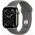Apple Watch Series 11 GPS + Cellular 42mm Natural Titanium Case with Stone Grey Sport Band - M/L