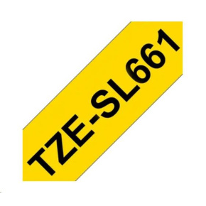 BROTHER TZESL661 - kazeta TZ šířky 36mm, lamino TZE-SL661, žlutá/černé písmo BROTHER TZESL661 - kazeta TZ šířky 36mm, lamino TZE-SL661, žlutá/černé písmo