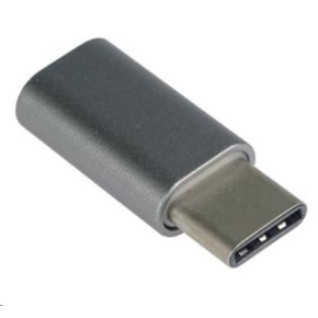 Adaptér PREMIUMCORD USB 3.1 C/male - USB 2.0 Micro-B/ženské, sivá metalíza Adaptér PREMIUMCORD USB 3.1 C/male - USB 2.0 Micro-B/ženské, sivá metalíza