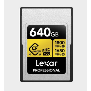 Lexar CFexpress 4.0 Pro Gold, VPG400, R1800/W1650 (Type A) 640GB