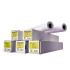 HP Bright White Inkjet Paper MULTIPACK, 119 microns (4.7 mil) • 90 g/m2 (24 lbs) • 914 mm x 45.7 m , 2x C6036A - 2 role