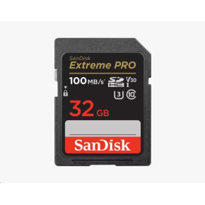 Karta SanDisk SDHC 32GB Extreme PRO (100 MB/s Class 10, UHS-I U3 V30)