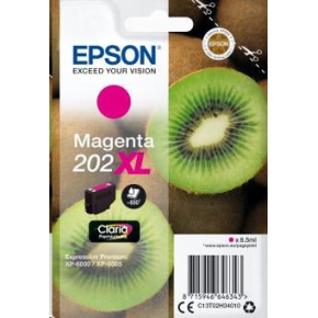 Atramentová tyčinka EPSON Singlepack "Kiwi" Magenta 202XL Claria Premium Ink 8,5 ml Atramentová tyčinka EPSON Singlepack "Kiwi" Magenta 202XL Claria Premium Ink 8,5 ml