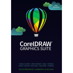 CorelDRAW Graphics Suite 365-dňové predplatné. Obnovenie (5-50) EN/DE/FR/BR/ES/IT/NL/CZ/PL