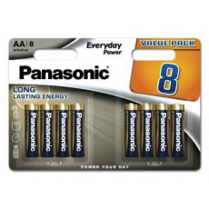 PANASONIC Alkalické baterie Everyday Power  LR6EPS/8BW AA 1,5V (Blistr 8ks)