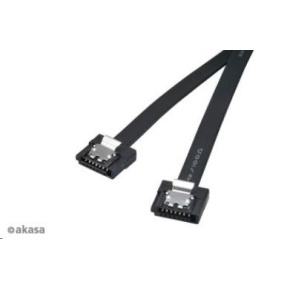 AKASA Super tenký dátový kábel SATA3 pre HDD, SSD a optické mechaniky, čierny, 30 cm