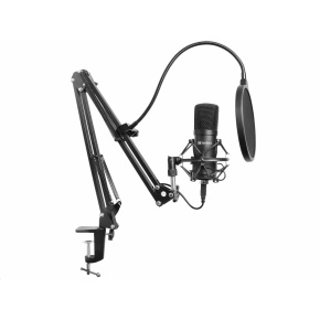 Zostava mikrofónu Sandberg na streamovanie, USB, čierna