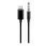 PREMIUMCORD Redukčný audio kábel Apple Lightning na 3.5 mm stereo jack, 1 m, čierny