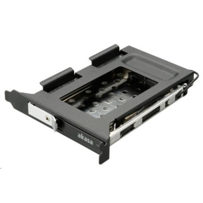 AKASA HDD box Lokstor M23, 2.5" SATA HDD/SSD na internú pozíciu PCI, čierna