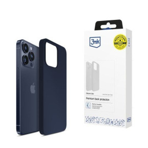 3mk ochranný kryt Silicone Case pro Apple iPhone 15 Pro Max Dark Navy 3mk ochranný kryt Silicone Case pro Apple iPhone 15 Pro Max Dark Navy