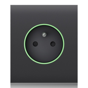 Ajax  CenterCover (smart) - Středový kryt zásuvky, horizontální, grafitová