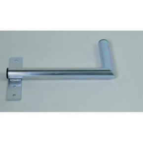 Držák antény na zeď u okna s pásem, levé uchycení, galvanický zinek, délka 40cm