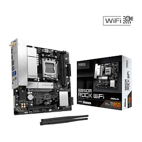 ASRock MB Sc AM5 B850M ROCK WIFI, AMD B850, 4xDDR5, 1xDP, 1xHDMI, WiFi, mATX