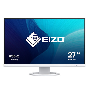 EIZO MT 27" EV2720S-WT FlexScan, IPS, 2560x1440, 350nit, 1500:1, 5ms, USB-C, DisplayPort, HDMI, USB, Repro, Bílý