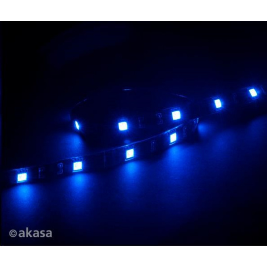 AKASA LED pásik Vegas M, magnetický, 50 cm, modrý
