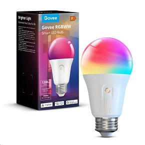 Govee Smart žárovka RGBWW 12W-85W 1200lm E27 Long Life, Matter Govee Smart žárovka RGBWW 12W-85W 1200lm E27 Long Life, Matter