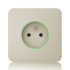 Ajax  SoloCover (smart) - Samostatný kryt zásuvky, slonová kost