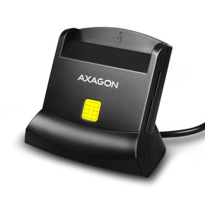 AXAGON CRE-SM2, USB externá 4-slotová čítačka čipových kariet/ID kariet (eCitizen) + SD/microSD/SIM