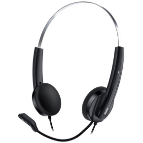 GENIUS sluchátka HS-220U/ USB/ černo-stříbrná
