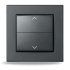 Homematic IP  Kryt kolébkového vypínače - se symboly, antracit - HmIP-BRA-A