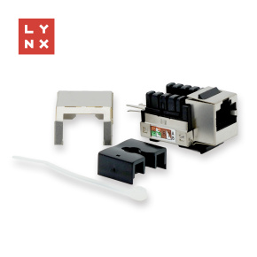 LYNX keystone STP Cat5e, 90 stp., stříbrný