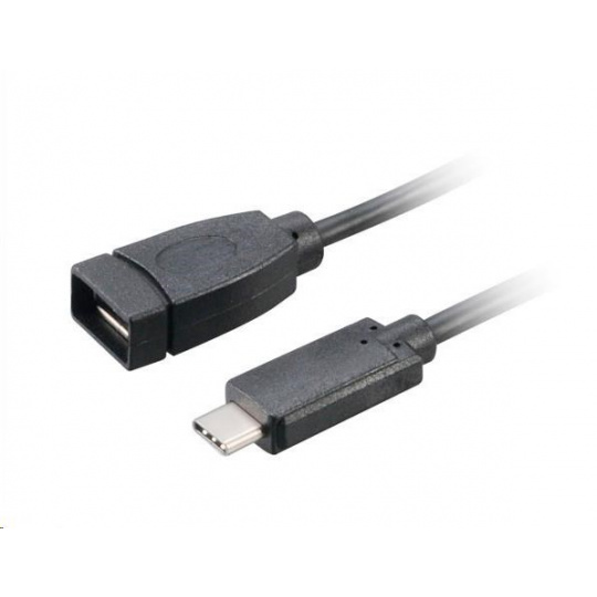 Adaptér USB AKASA 3.1 Konektor USB typu C na konektor USB typu A, kábel, 15 cm