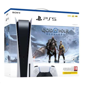SONY PS5 with Blu-Ray 825GB + God of War: Ragnarok (EU distribuce)